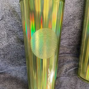 Starbucks 24 oz tumbler with lid and straw